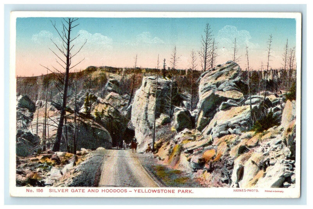 c1910's Silver Gate And Hoodoos Yellowstone National Park Wyoming WY Postcard