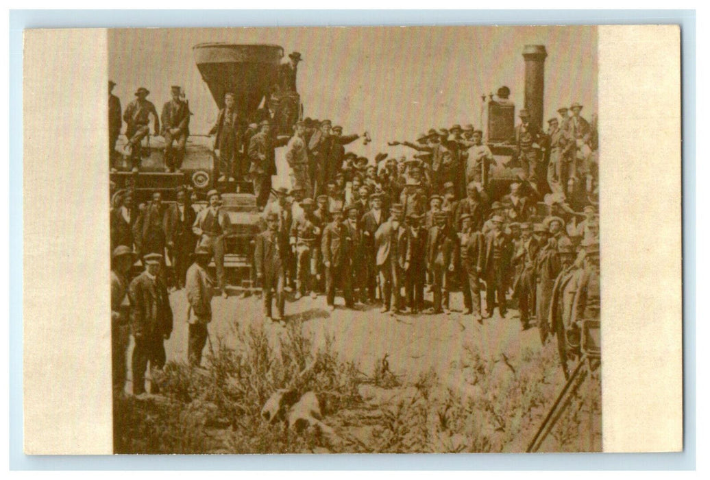 c1960 Master Photographers Meeting of the Rails Promontory Utah UT Postcard