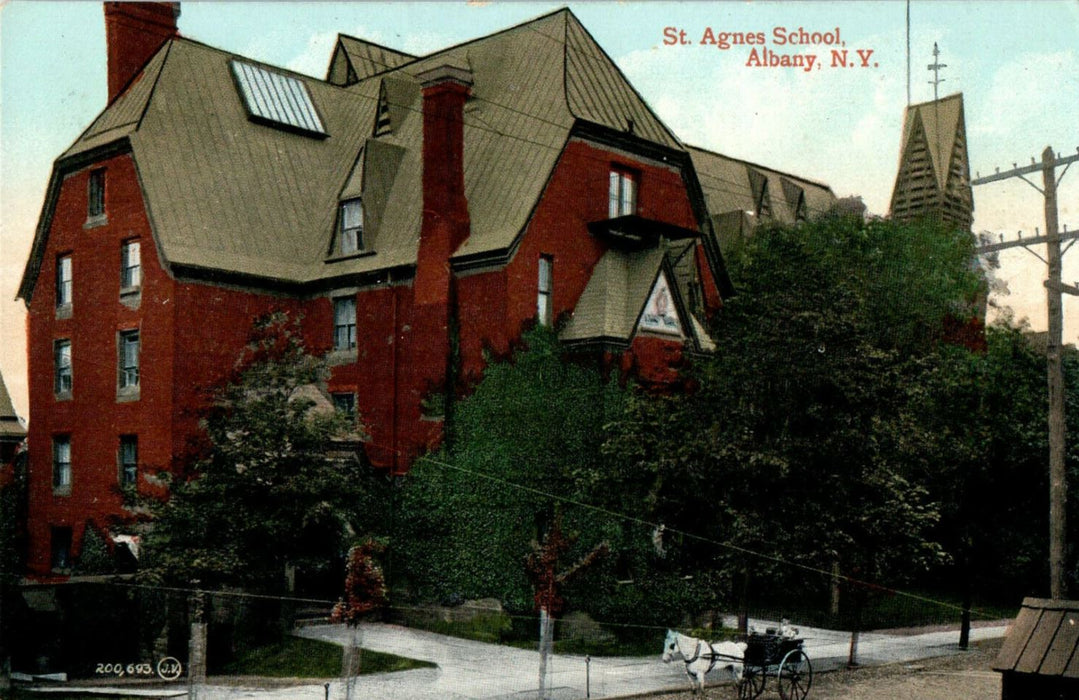 1910 St Agnes School, Albany New York NY Posted Antique Postcard