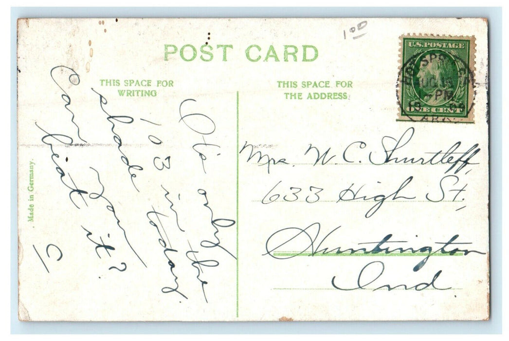 1909 Alligator Farm Hot Springs Arkansas AR Posted Antique Postcard