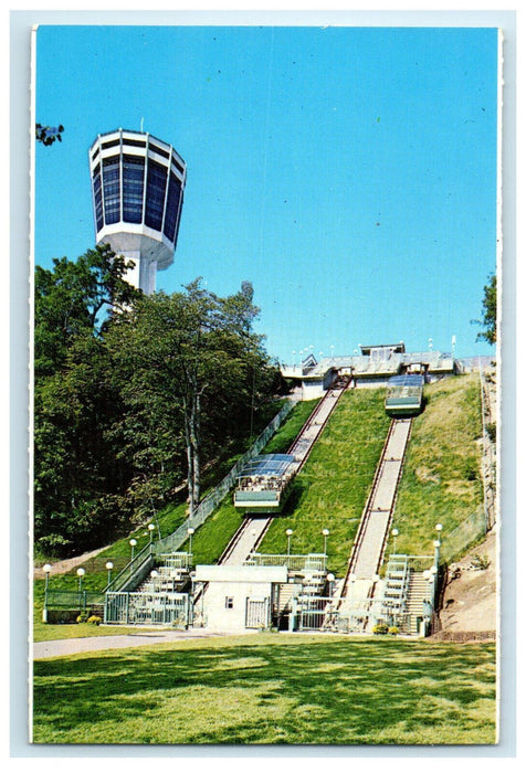 c1950 Horseshoe Falls Incline Railway Niagara Falls Ontario Canada CA Postcard