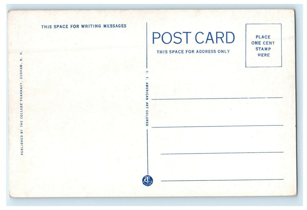 c1920s Smith Hall, University of New Hampshire Durham New Hampshire NH Postcard