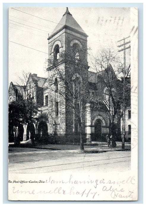 1905 The Post Office Canton Ohio OH Posted Antique Postcard