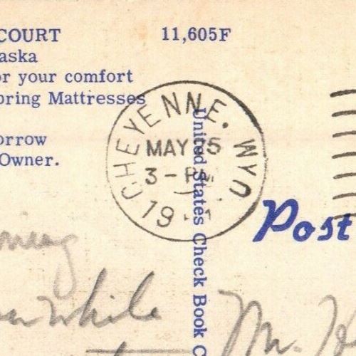 c1940's Courtesy Motel Court Street View Grand Island Nebraska NE Postcard