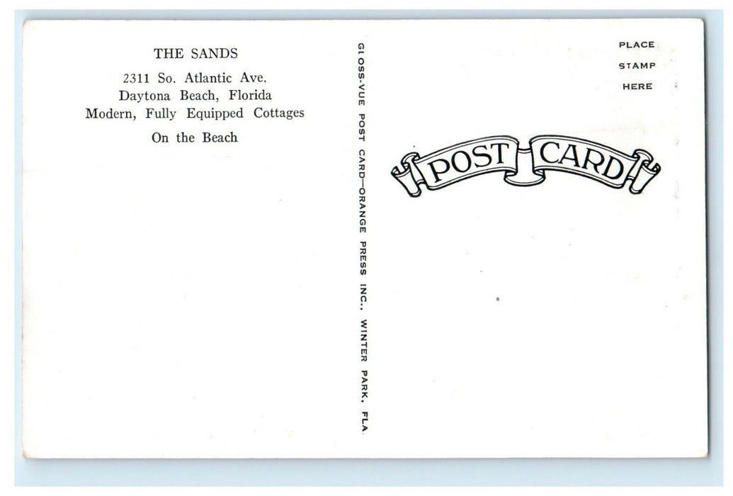 The Sands South Atlantic Avenue Daytona Beach Florida FL, On The Beach Postcard