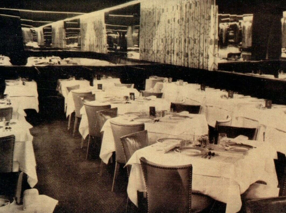 c1940's Regional Room Town Country Restaurant Park Avenue New York NY Postcard