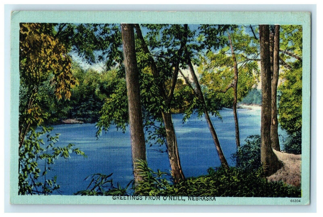 1947 Greetings From O'Neill Nebraska NE Posted Vintage Postcard