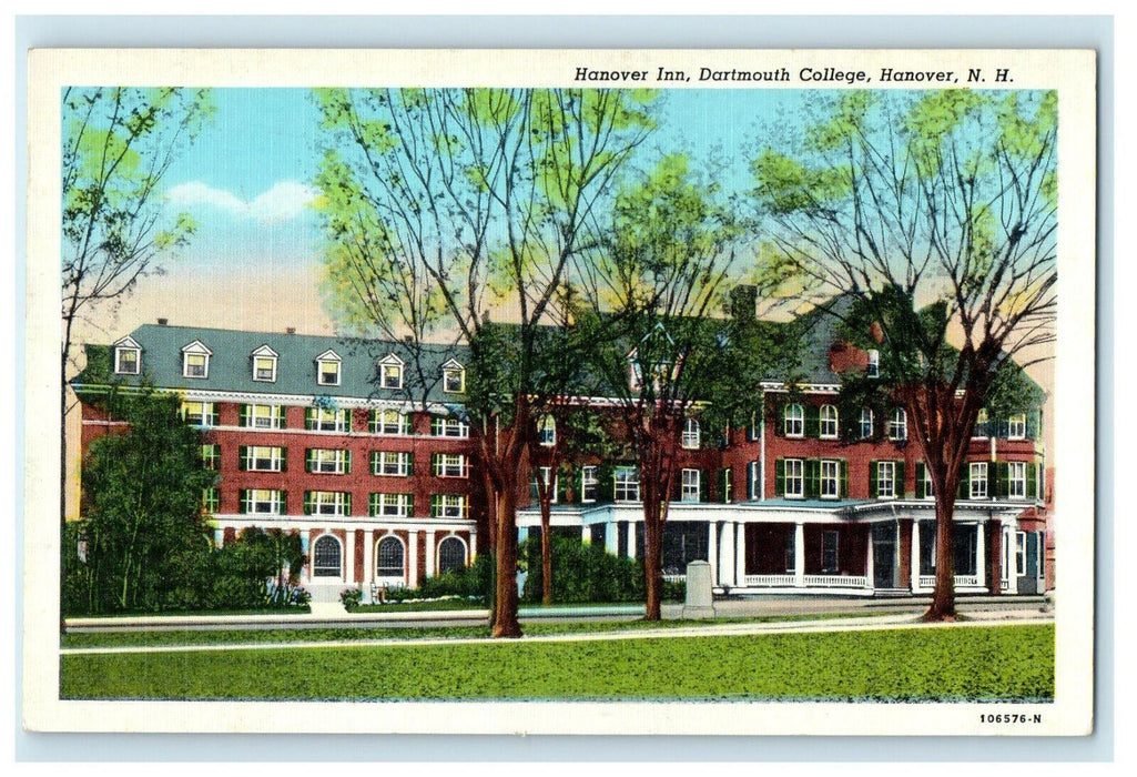 c1920s Hanover Inn Dartsmouth College Hanover New Hampshire NH Postcard