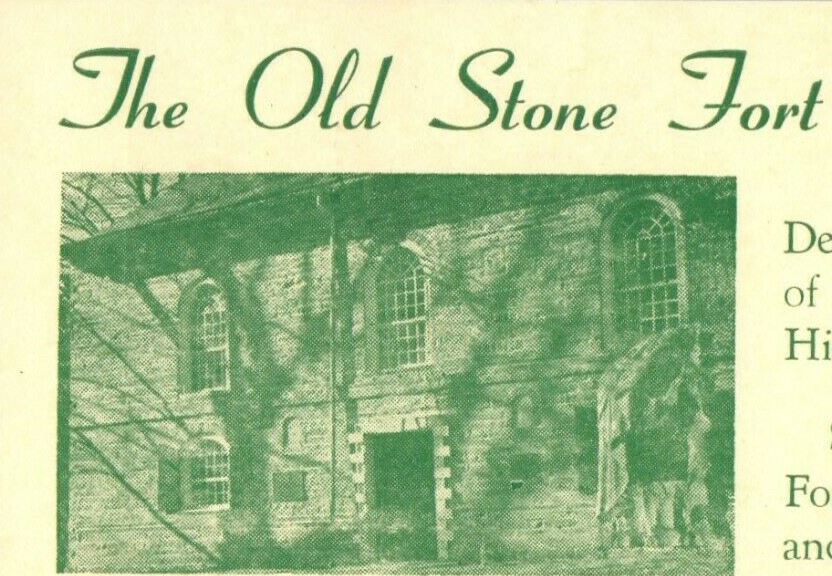 The Old Stone Fort Museum Schoharie New York NY Advertising Postcard
