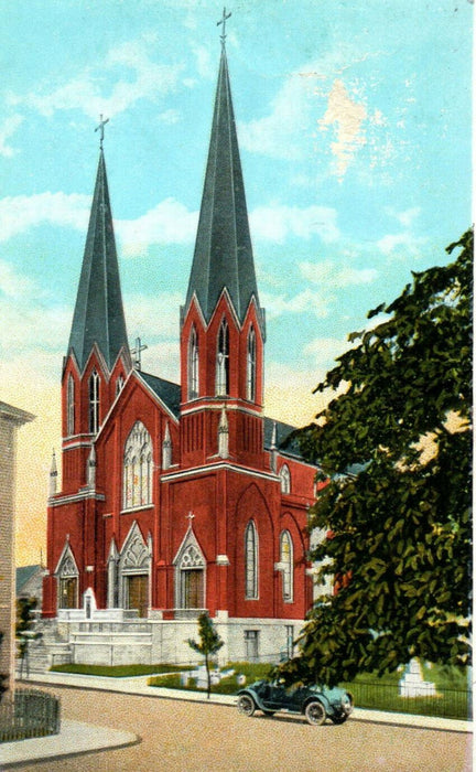 c1920s St. Matthews Church, Fall River, Massachusetts MA Posted Postcard