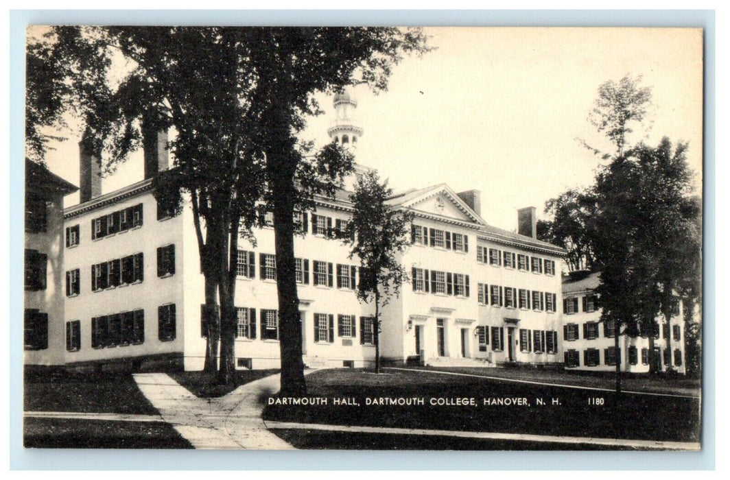 c1940's Dartmouth College Hall Hanover New Hampshire NH Unposted Postcard