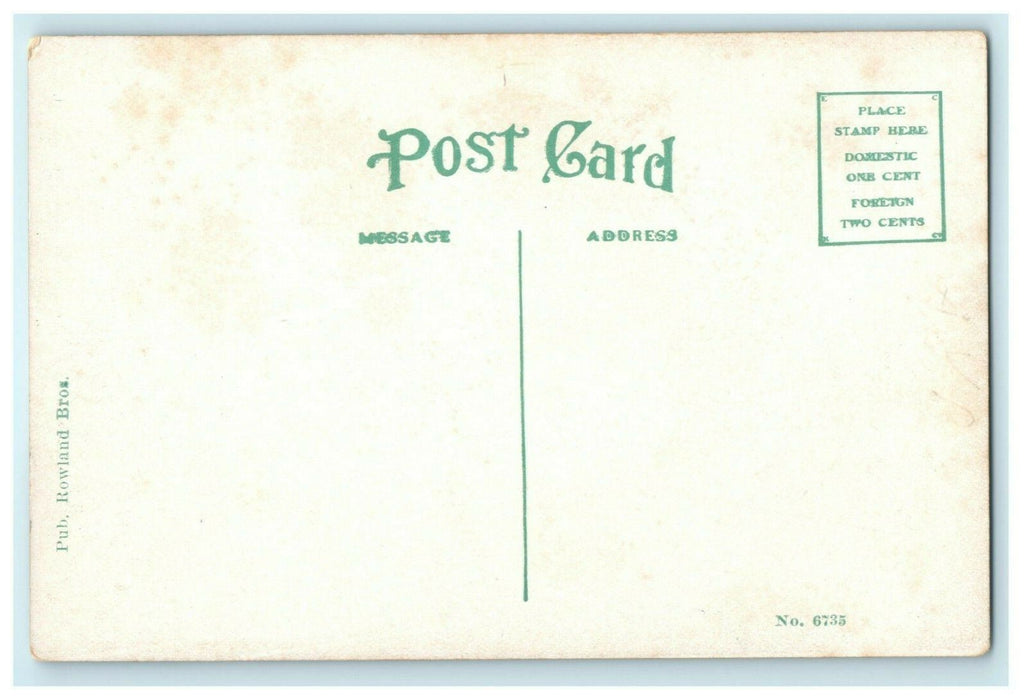 St. Paul's Lutheran Church & Parsonage Dixon Illinois c1910 Antique Postcard