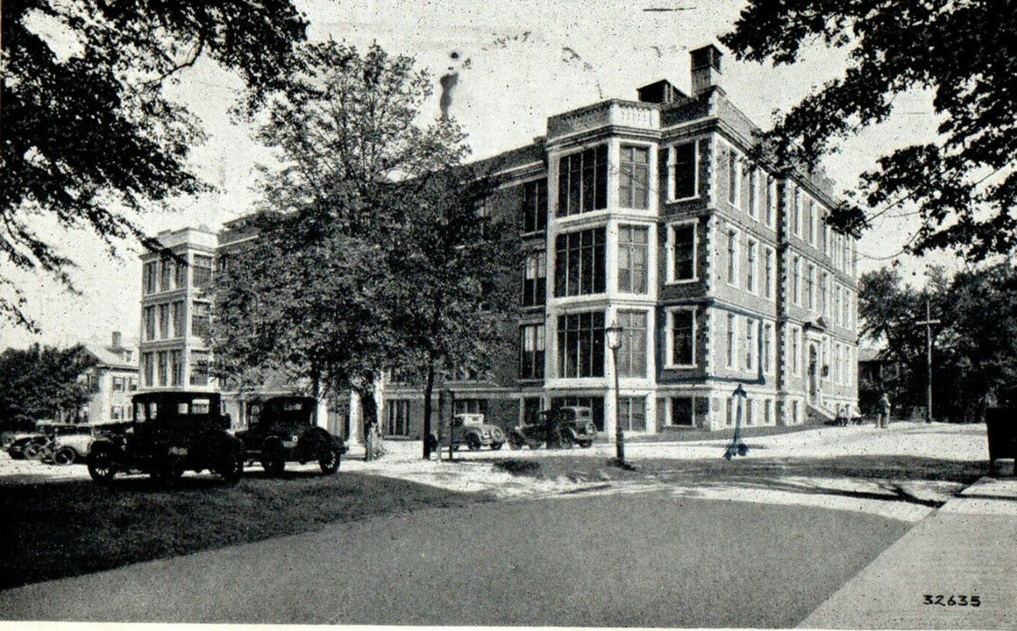 1932 New England Deaconess Hospital, Boston Massachusetts MA Cancel Postcard