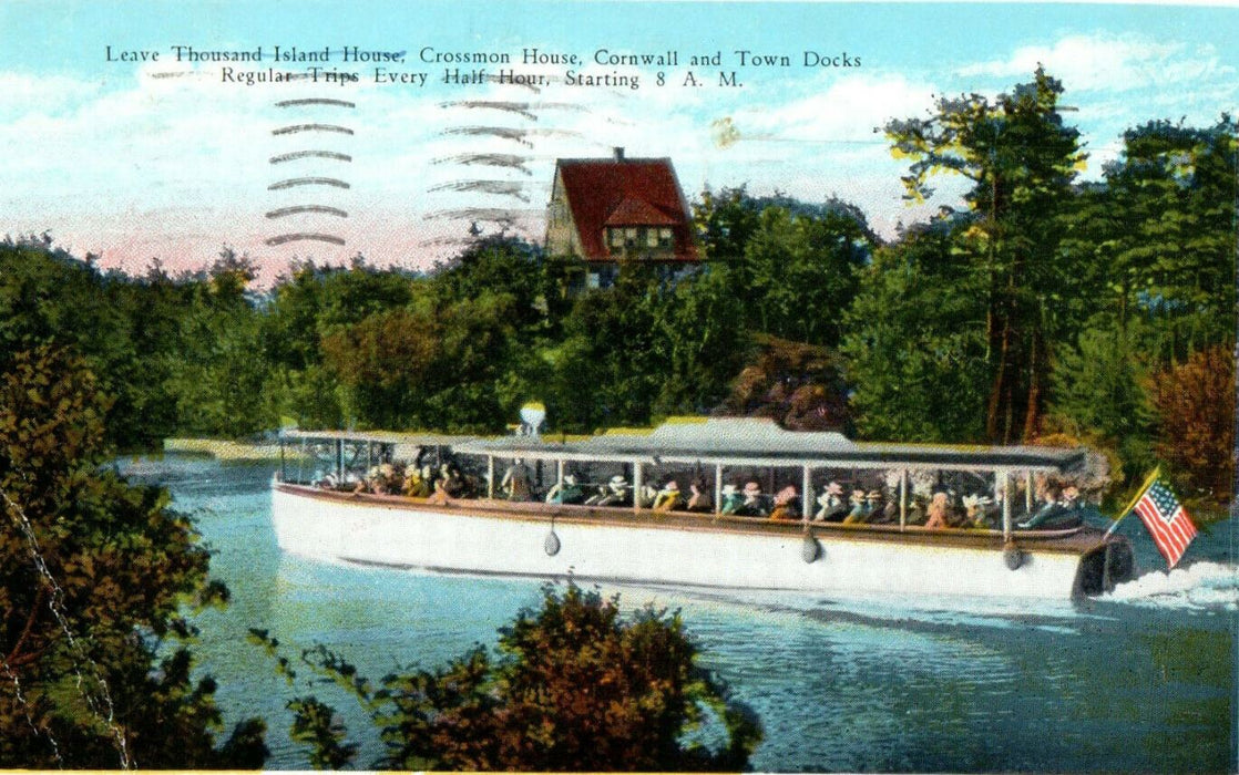 1940 Thousand Islander Thousand Island Boat New York NY Postcard