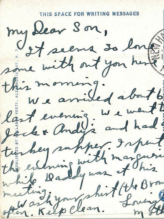 1940 Thousand Islander Thousand Island Boat New York NY Postcard