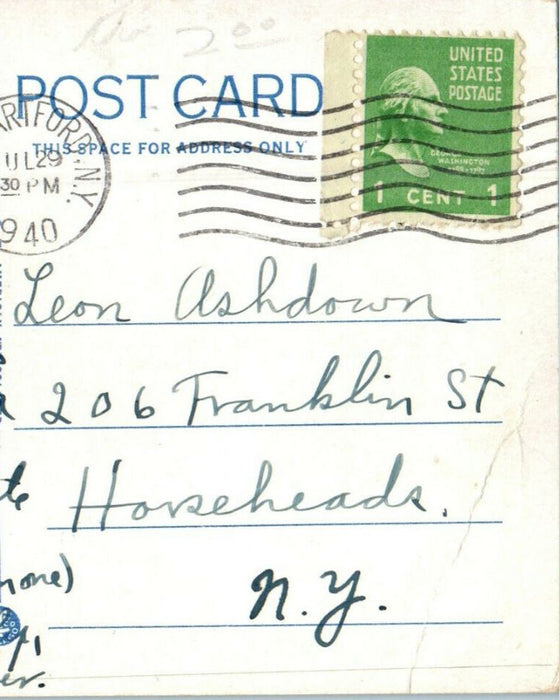 1940 Thousand Islander Thousand Island Boat New York NY Postcard