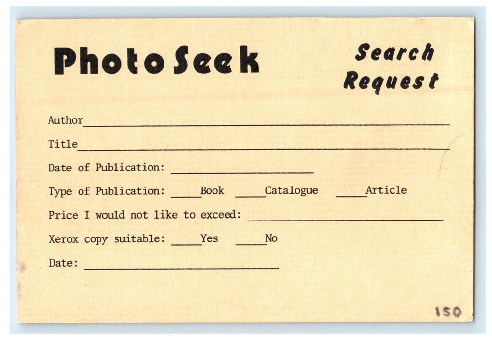 c1950’s PhotoSeek Advertising Simsbury Connecticut CT Vintage Postcard