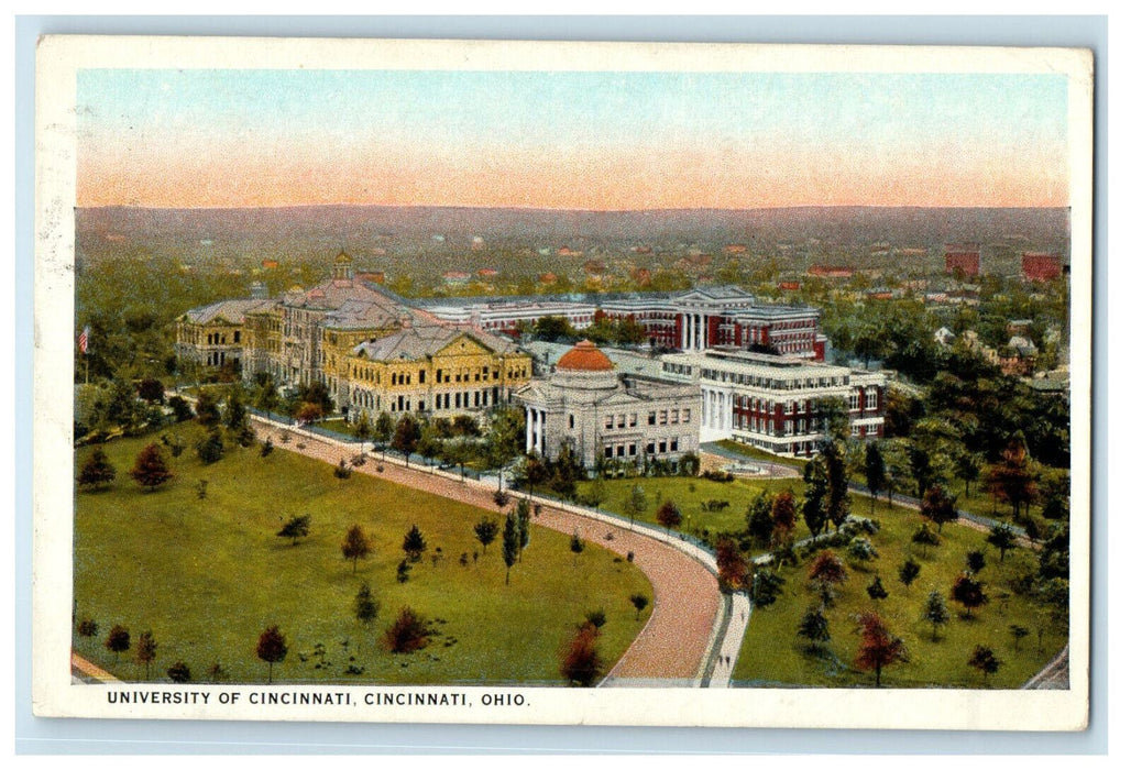 1924 University of Cincinnati, Cincinnati Ohio OH Posted Vintage Postcard