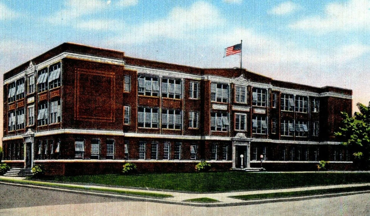 c1940's Florence High School Building Florence South Carolina SC Postcard