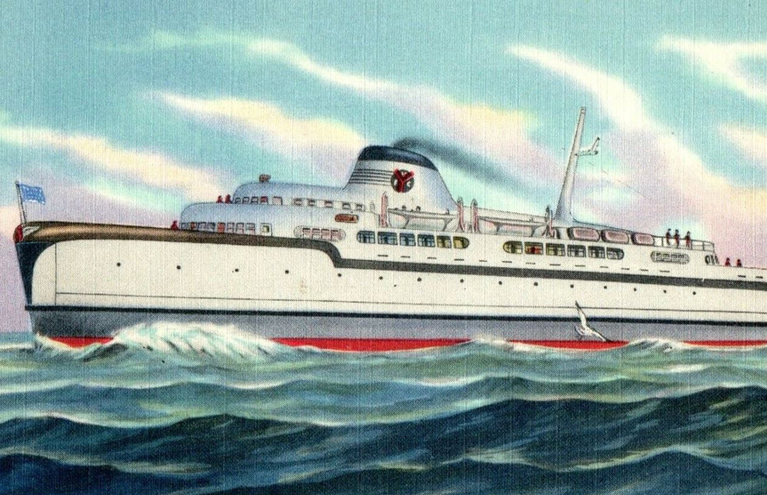 The S.S Princess Anne Ferry Boat Cape Charles Little Creek Norfolk VA Postcard