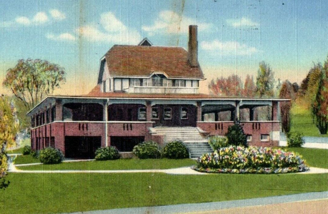 1949 Club House Fontenelle Park Omaha Nebraska NE Vintage Postcard