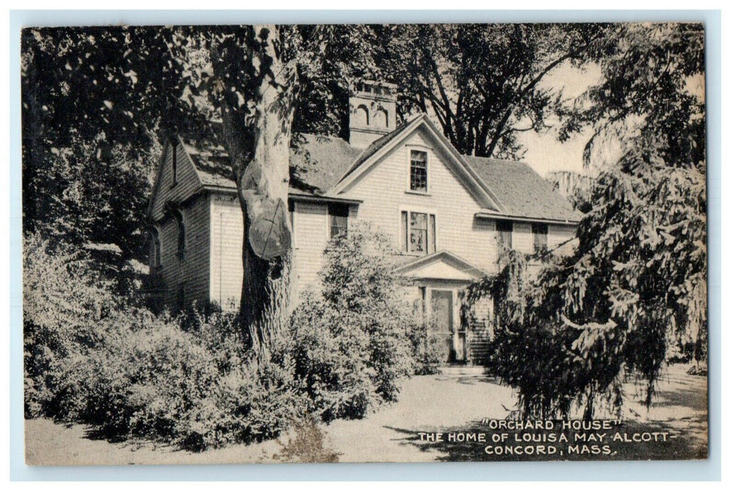 1947 Orchard House Home Of Louisa May Alcott Concord Massachusetts MA Postcard