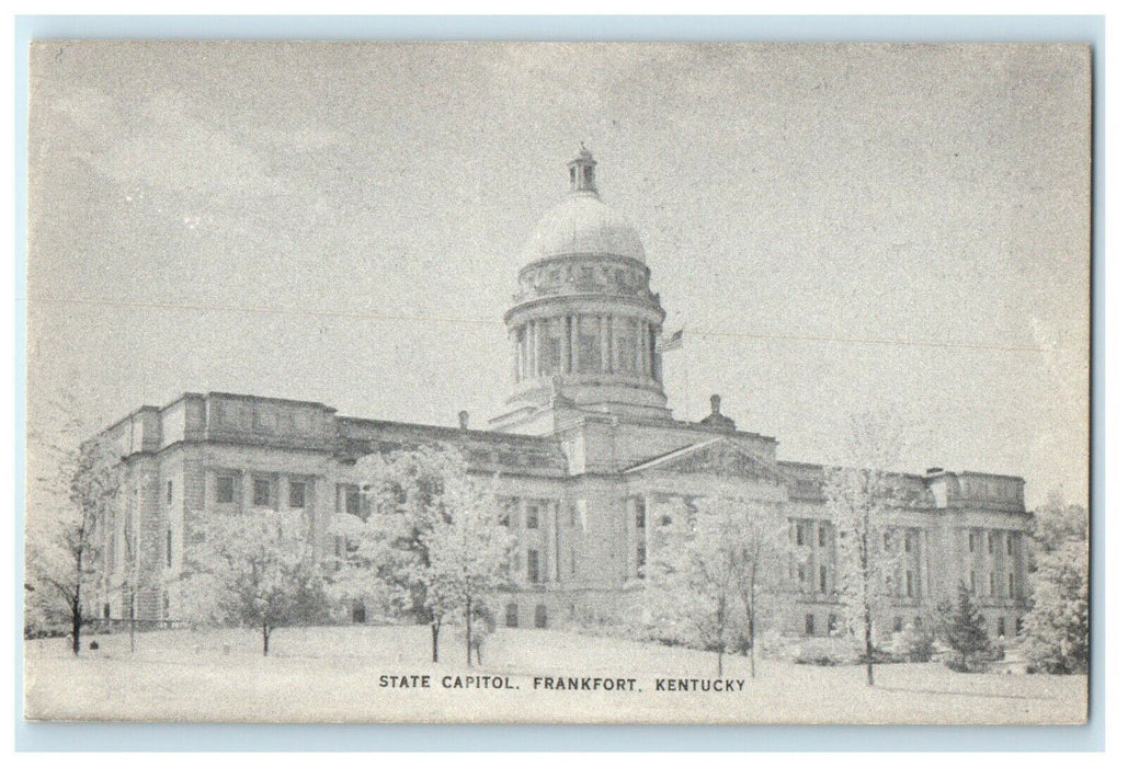 c1940's State Capitol Building Frankfort Kentucky KY Unposted Vintage Postcard