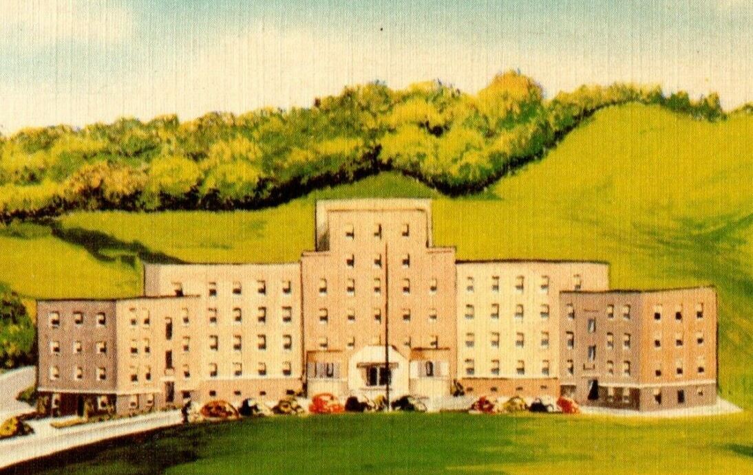 c1940's View Of Fairmont General Hospital Fairmont West Virginia WV Postcard