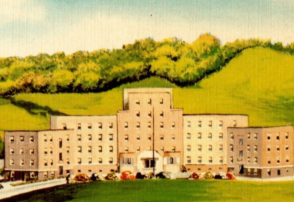 c1940's View Of Fairmont General Hospital Fairmont West Virginia WV Postcard