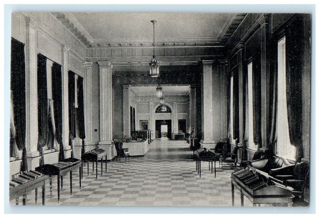 Baker Library Dartmouth College Interior View Hanover New Hampshire NH Postcard
