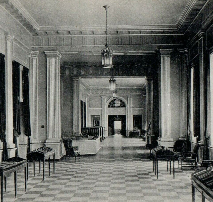Baker Library Dartmouth College Interior View Hanover New Hampshire NH Postcard