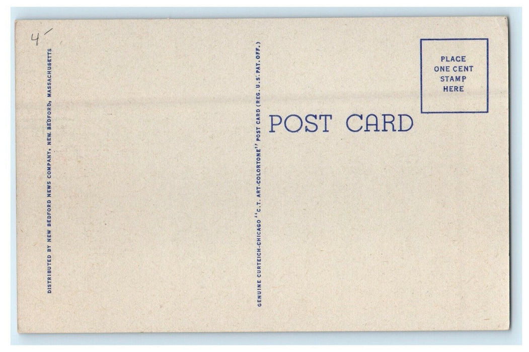 A View Of Municipal Beach New Bedford Massachusetts MA Unposted Postcard