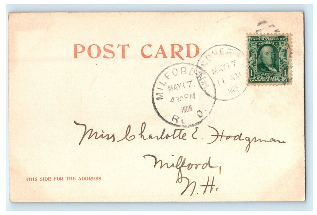 1906 Dartmouth and Wentworth Halls Dartmouth College New Hampshire NH Postcard