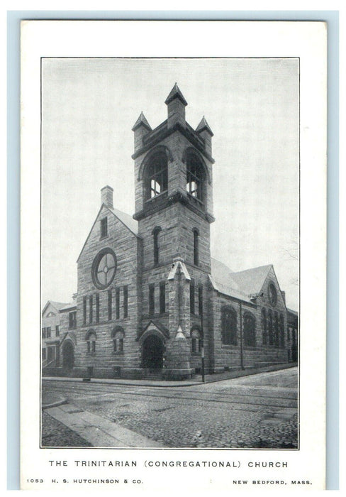 The Trinitarian Congregational Church New Bedford Massachusetts MA Postcard