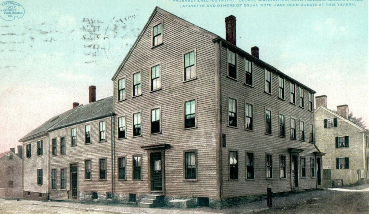 1909 William Pitt Tavern, Portsmouth New Hampshire NH Posted Antique Postcard
