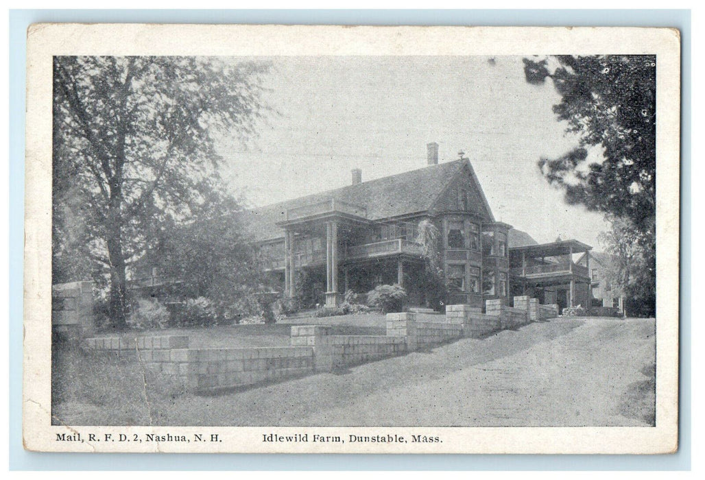 c1920s Idlewild Farm, Dunstable Massachusetts MA Unposted Postcard