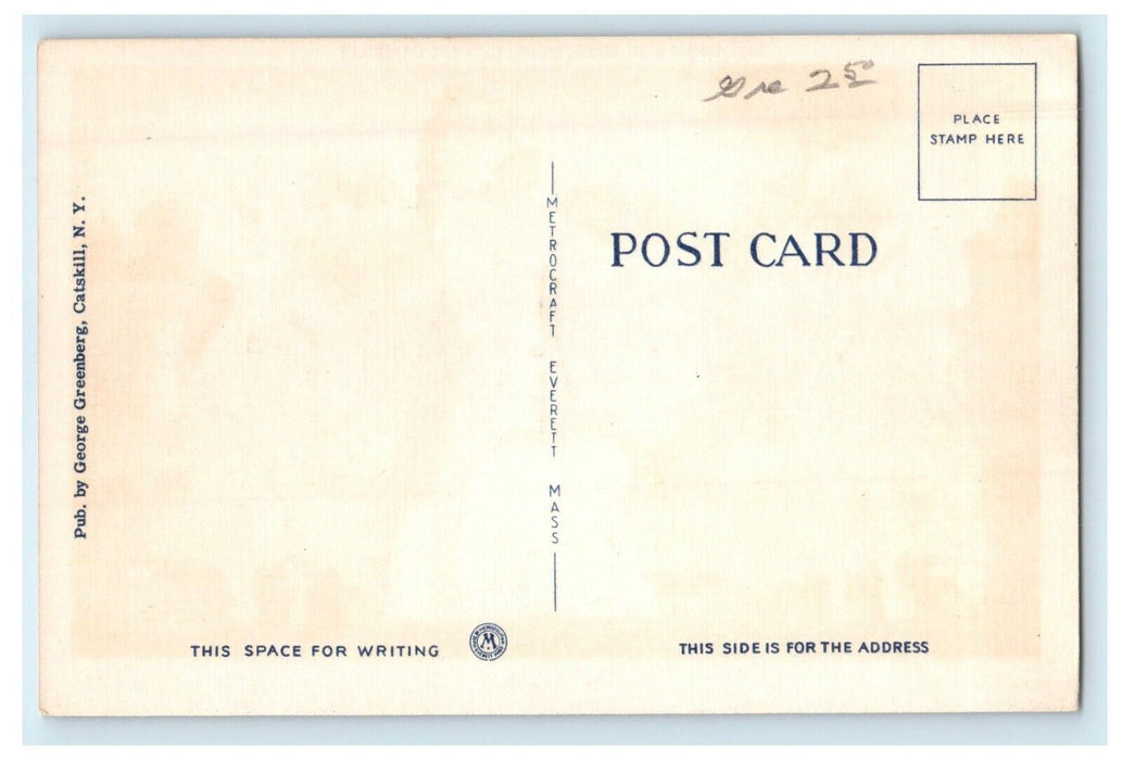 c1940's Riding High At Leeds New York NY In The Catskills Mohican Trail Postcard