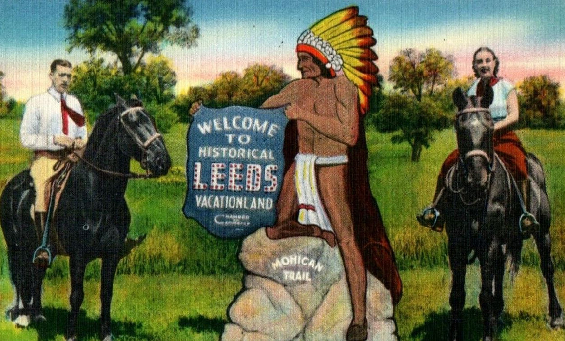 c1940's Riding High At Leeds New York NY In The Catskills Mohican Trail Postcard