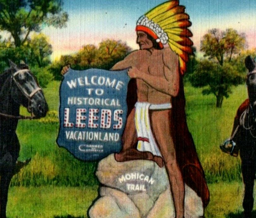 c1940's Riding High At Leeds New York NY In The Catskills Mohican Trail Postcard