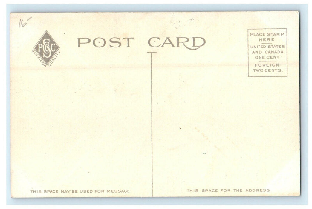 1907 Pleasant Street in New Bedford Massachusetts MA Antique Postcard