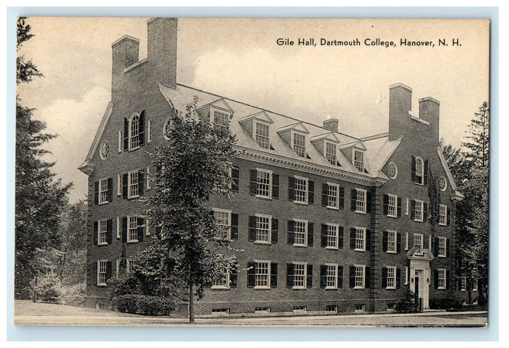 Gile Hall Dartmouth College Building Hanover New Hampshire NH Postcard