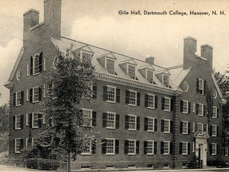 Gile Hall Dartmouth College Building Hanover New Hampshire NH Postcard
