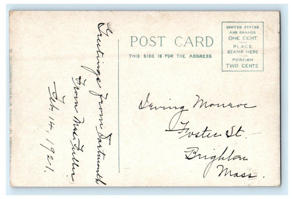 c1940's Dartmouth Hall Dartmouth College Hanover New Hampshire NH Postcard
