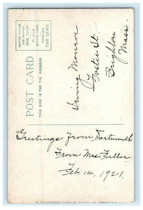 c1940's Dartmouth Hall Dartmouth College Hanover New Hampshire NH Postcard