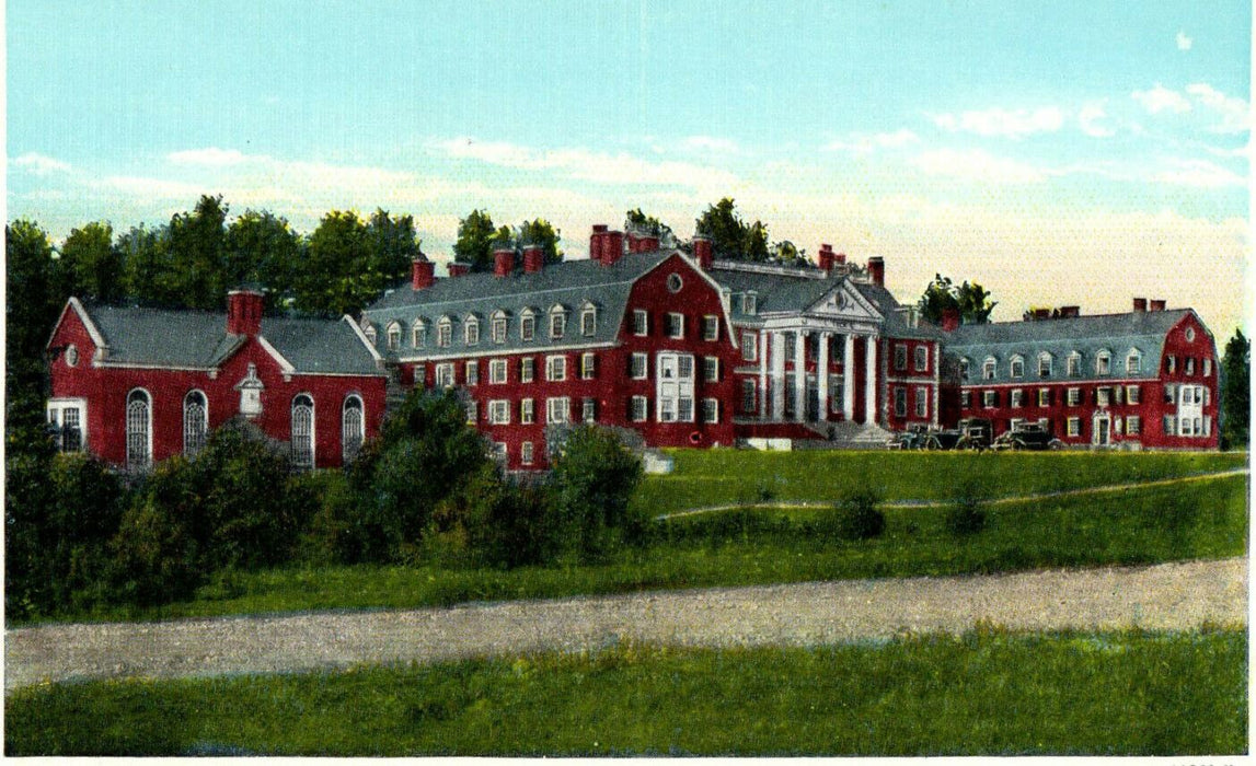 c1920s Amos Tuck School Dartmouth College, Hanover New Hampshire NH Postcard