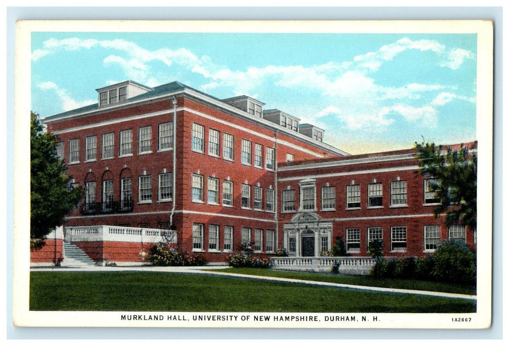 c1920 Murkland Hall University of New Hampshire Durham New Hampshire NH Postcard