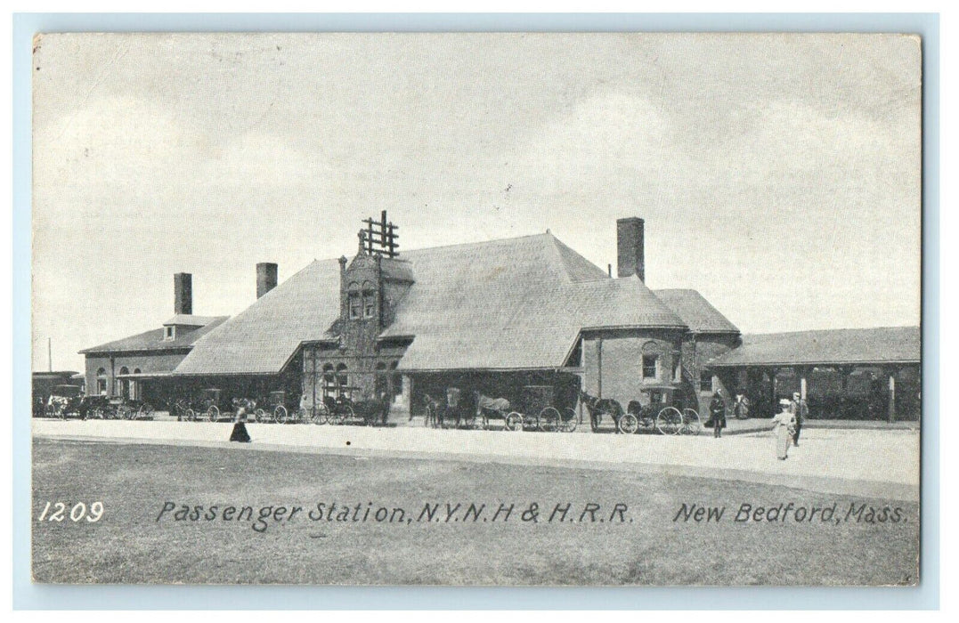 Passenger Station N.Y.N.H & H.R.R New Bedford Massachusetts MA Posted Postcard