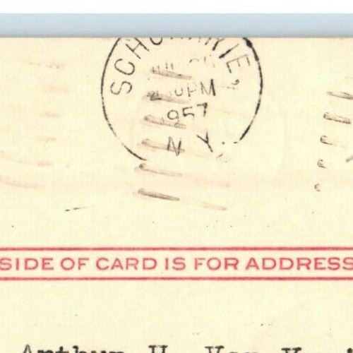 1957 Old Stone Fort At Schoharie County New York NY Advertising Postcard