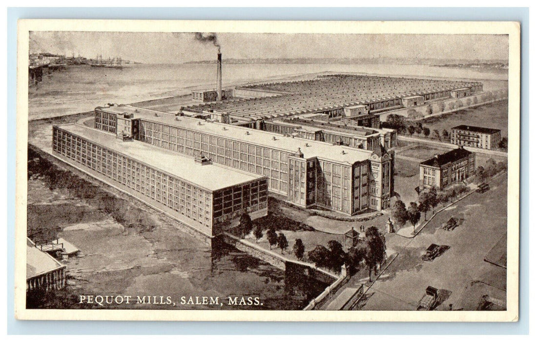 c1920s Pequot Mills, Salem, Massachusetts MA Unposted Postcard