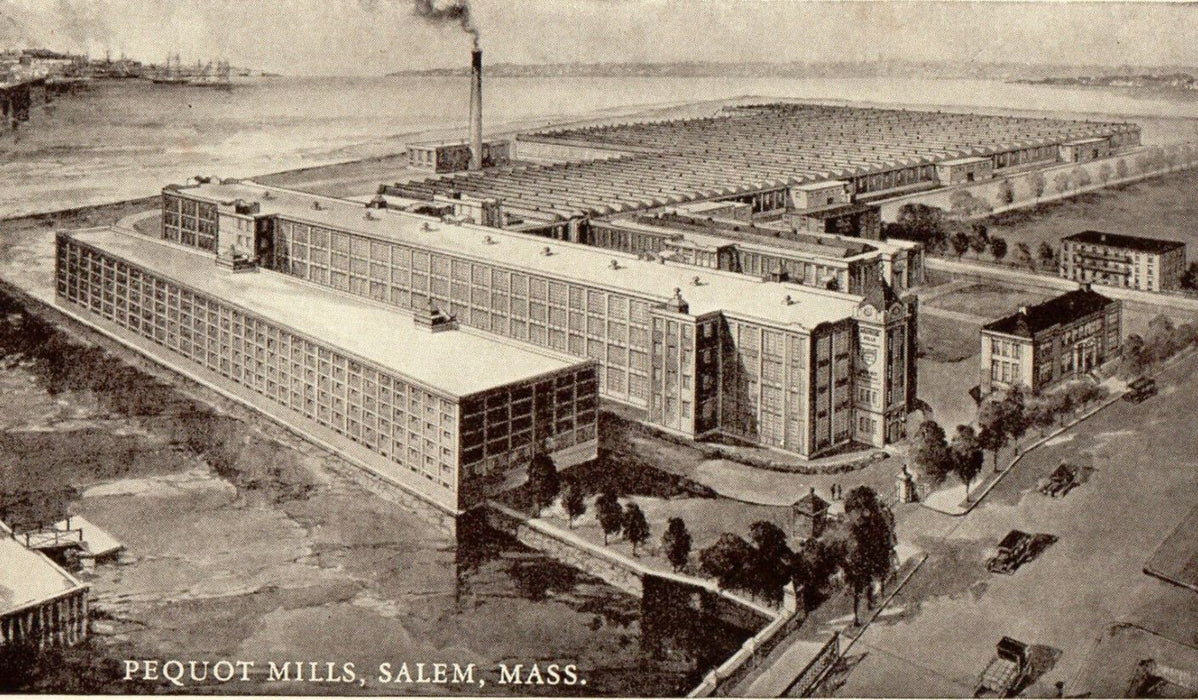 c1920s Pequot Mills, Salem, Massachusetts MA Unposted Postcard